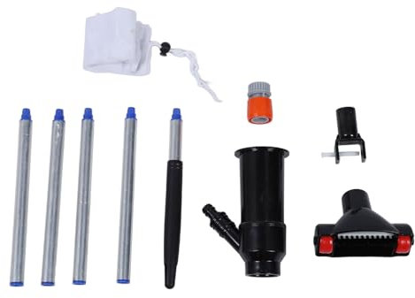 Jet Vacuum Pool Cleaning High Efficiency Portable Vacuum Jet Underwater Cleaner For Swimming Pool Wall Bottom Premium PVC Aluminum Lightweight Design