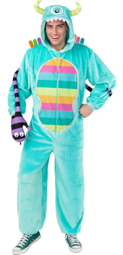 Funidelia Farbiger Monsterkostüm für Herren und Damen, Puppe, Marionette & Kasper, Lustige & Ausgefallene - Verkleidung für Erwachsene für Partys, Karneval und Halloween