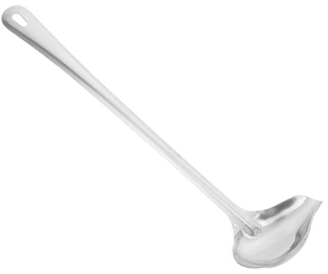 TOPBATHY Stainless Steel Sauce Ladle with Pouring Spout Versatile Ladle Spoon for Sauces Gravies and Oils Precision Pouring Design for Mess Cooking and Serving