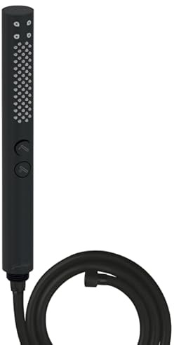 Pommeau de douche JACOB DELAFON Shift+ rond 2 jets noir mat + flexible