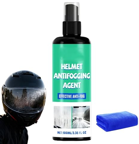 100ML Spray Antiappannamento Per Visiera Casco, Spray Anti Appannamento Per Auto Detergente Per Auto Rivestimento Lucidante Senza Alonis, Effetto Duraturo Per Finestrini E Caschi, 3.9x13.7cm