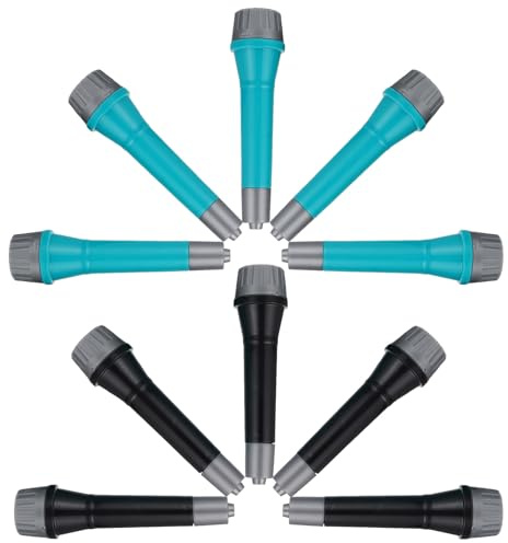 ERINGOGO Microfoni Simulati in Plastica 10 Pezzi Set Microfono Finto per Giocattoli Educativi per Karaoke e Spettacoli Teatrali Microfono Giocattolo Leggero e Compatto per Cosplay e