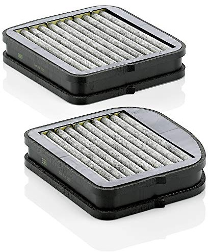 MANN-FILTER CUK 22 000-2 Innenraumfilter/Kabinenluftfilter - Pollenfilter mit Aktivkohle - (2er Set) für Pkw + Transporter | Für PKW, Staub- und Pollenfiltration, Geruchsreduzierung, Echte OE-Technologie