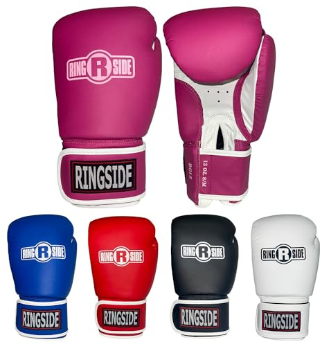 Ringside Striker Boxing Training Sparring Gloves, Large/X-Large, Pink/White