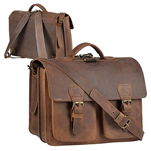 Ruitertassen Lederranzen 38cm Schulranzen Schultasche Ranger braun