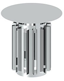 Schornsteinaufsatz - Windabweiserdüse/Schlitzhaube für einwandige Schornsteine, 120mm Durchmesser, Edelstahl