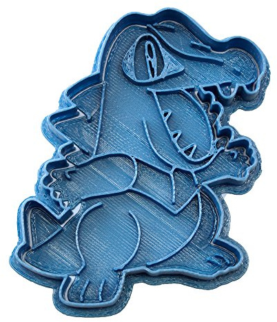 Cuticuter Totodile Pokemon Ausstechform, Blau, 8 x 7 x 1.5 cm