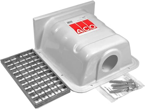 ACO Lüftungsschacht 40x40 mit Boden Kellerschacht mit Maschenrost Rost 30/30 Luftschacht