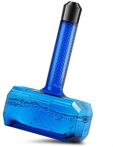 moofin Borraccia sportiva Mjolnir con martello di Thor, 1,7 litri, senza BPA, idea regalo divertente, a prova di perdite, durevole, atossica, per adulti e attività all'aperto, 1650 ml (blu)