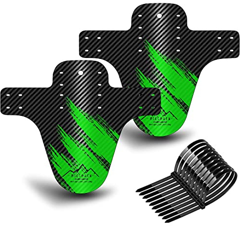 NICEDACK Schutzbleche Mountainbike,Mountainbike Spritzschutz, MTB Vordere und Hintere Kompatible Mudguard,Fahrrad Zubehör MTB Mud Guard Fit 20 26 27 27.5 29 Zoll Fat Bike