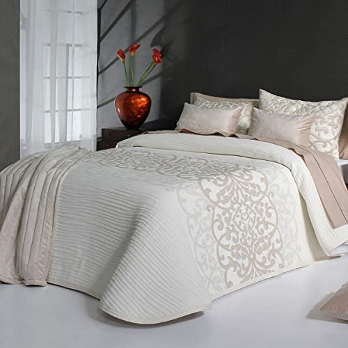 Reig Martí Colcha Pompey C01 Beige Cama 180 cm: 280x270 cm. (Primavera-Verano)
