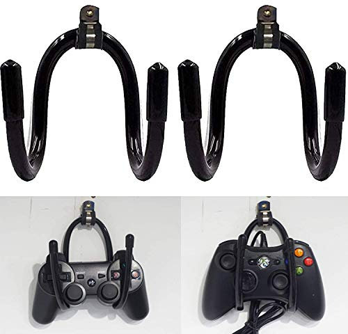 Controller Stand Wall Holder Mount Game Controller Hangers Wall Storage Rack, Wall Rack/Wall Mount/Wall Clip/Wall Bracket/Wall Hanger/Hook - Universal Video Game Controller Accessories - (2pcs)