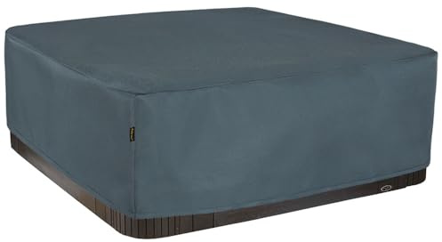 Whirlpool Outdoor Abdeckung, Rechteckige Pool Cover, Winterabdeckplane Poolabdeckung, Grau 200x200x85H cm