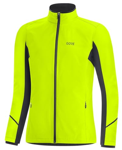 GORE WEAR R3 Partial Gore-Tex Infinium Jacket, Jacka dam, Neon Yellow/Black, 36
