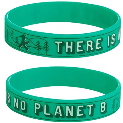 AMPELMANN Glücksmann - Silikonarmband - Unisex, mit Statement There is NO Planet B Ø 6 cm, 1,3 cm breit