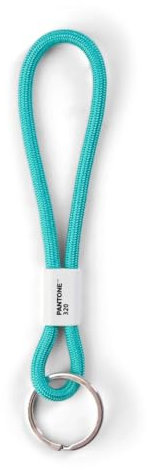 Pantone Turkis Design-Schlüsselband Key Chain Short | Schlüsselanhänger robust und farbenfroh | kurz 320 C, Nylon, 18 cm, Türkis