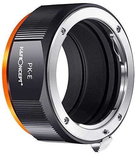 K&F CONCEPT M17105 PK-NEX Hochpräziser Adapterring Objektivadapter für Pentax PK K Mount Objektiv auf Sony NEX Alpha E-Mount Kamera