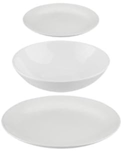 Secret de Gourmet - Service de Table 18 Pièces Colorama 26cm Blanc