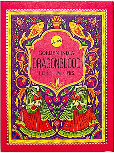 Sree Vani Golden India - Conos de incienso de alto flujo de perfume (10 unidades)