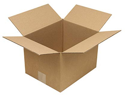 Verpackungsheld Wellpapp-Faltkarton 1-wellig, 280x230x200mm, Qual. 1.20B, braun, Fefco 0201, 25 Stück