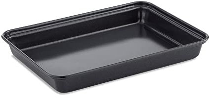 Tower T943011HG32 20cm Brownie Pan Made in Aluminised Steel with Non-Stick Coating, Black