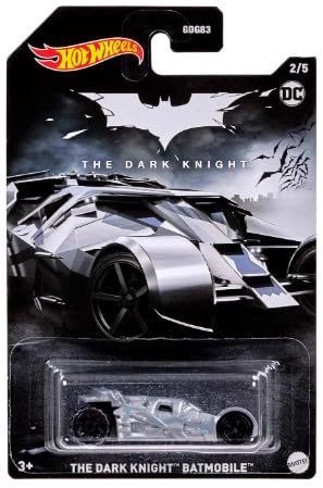 Hot Wheels Batman Batmobil (The Dark Knight Batmobile 2/5 Silver)