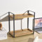 Organizzatore Spezie in Legno,Portaspezie di Inserto per Scaffalea a 2 Ripiani,Organizzatore da Scrivania e Muro Moderno modulare,Scaffale per cucina, bagno, cosmetici, ufficio,Soggiorno