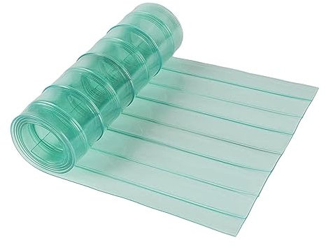 Kongou PVC Door Curtain, Dog House Transparent Door Flap Curtain Strips - Easy To Cut & Install, 7.9 In X 4.9 Ft