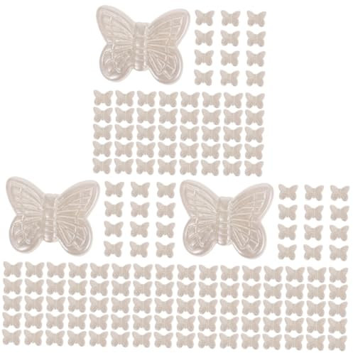 Operitacx 900 Stk ABS Schmetterling Charm-Halskette Schmetterlingsperle für DIY-Armband Schmuck Halsketten ohrring perlen selber machen künstliche Perlen Anmut Korn Ohrringe