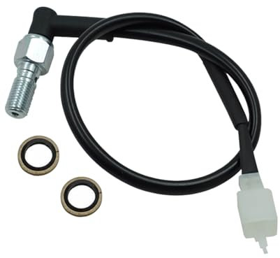 LETAOSK M10x1.0mm Motorrad Hydraulischer Bremsdruck Rücklichtschalter Hohlschraube