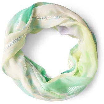 CECIL Dam B572627 Loop sjal med foliedetaljer, Citrus Lime, A, Citrus Lime, A