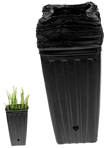 Hemobllo 30pezzi Vasi Per Piantine Da Serra Contenitori Alti Per Coltivazione Di Piante e Ortaggi Vasi in Plastica Durevole Per Sviluppo Radici Sana e Crescita Ottimale