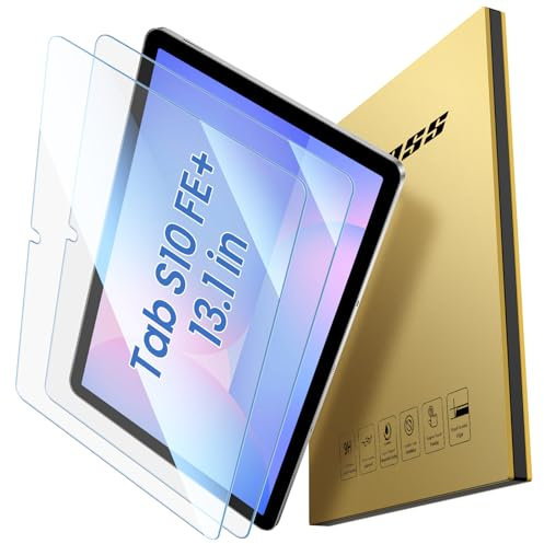 ZtotopCases [2 Piezas Protector Pantalla para Samsung Galaxy Tab S10 Fe Plus 13.1 Inch 2025,Vidrio Templado con Fácil Instalación/Anti-Rayado/Alta Definición/9H Dureza.