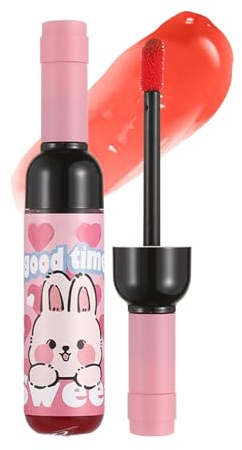 Wine Lip Int, Liquid Lipstick, Matte Lip Gloss, Make-Up Lip Gloss, Matte Finish, Lipsticks, Wine Bottle, Durable Waterproof Lip Glosses for Women and Girls, Beauty Make-Up