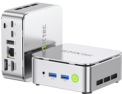 GMKtec Ryzen 5 Mini PC 3500U((4C/8T 3.7Ghz) G10 Desktop PC Computer, 16G DDR4 RAM 512GB PCle3.0x4 SSD, WiFi 5, USB3.2, USB-C, BT 5.0, DP, HDMI,Mini Computer