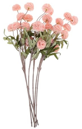 RORPOIR 6 Pezzi Bouquet Dandelion Artificiali Decorazioni Romantiche per Matrimoni e Arrangiamenti Floral da Te Aspetto e Facile Installazione per Decorazioni Autunnale