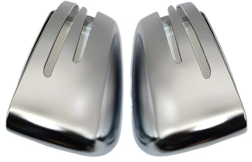 AXCDEVFC Auto Spiegelkappe Kompatibel Mit Benz Für C-Klasse W204 2010–2014 E-Klasse W212 2010–2016 CLS-Klasse W218 2012–2017 Matt Verchromte Rückspiegelabdeckung