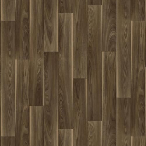 Vinyl Flooring Wood Oak Plank Effect Easy DIY Vinyl Flooring Roll | Non-Slip Easy Clean Waterproof Lino Vinyl Floor | Living Dining Room, Lounge, Hallway Flooring (Hazelnut, 2m x 3m)