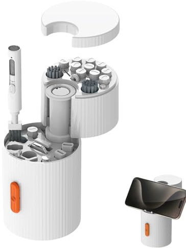 Generico Kit de nettoyage pour ordinateur portable | Brosse de nettoyage 21 en 1 - Aspirateur pour clavier, ordinateur portable, bureau, ordinateur, écouteurs, écran, appareil photo, haut-parleur