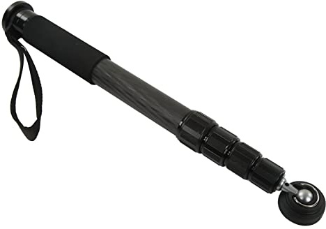Keenso Monopode D'Appareil Photo Extensible Portable avec Interface Supérieure pour Appareil Photo - Fibre de Carbone, Diamètre 36 Mm