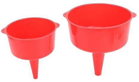 KKPLZZ Entonnoir en Plastique 2 Pièces, Ensemble D'Entonnoirs de Cuisine à Large Ouverture de Grande capacité pour le Transfert de Liquide, avec Entonnoirs en PP de 2 L et 4 L pour le
