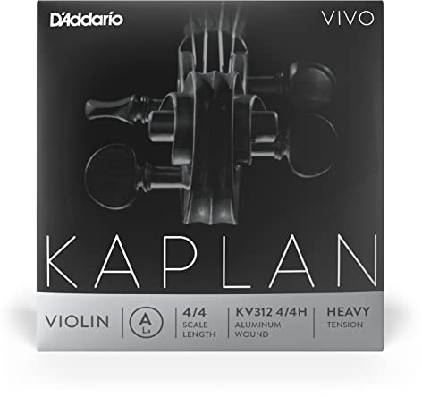 D'Addario Kaplan Vivo Violinensaite - Einzelsaite A - KV312 4/4H - Violinsaiten - 4/4 Skala, Hohe Spannung