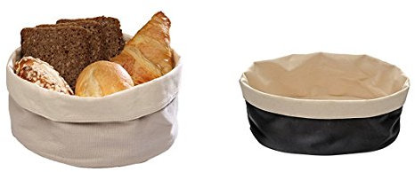 Pan Bolsa de algodón, umgekrempelt puede la altura se, personalizar redondo o Ovalado, Beige o beige/negro, varios tamaños disponibles, Sun, algodón, beige y negro, A7 - 20 x 15 cm
