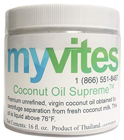 Coconut Oil Supreme, 16 Oz. Premium Pure Cold Pressed Virgin Coconut Oil for Nutritional, Skin, Hair and Therapeutic Uses