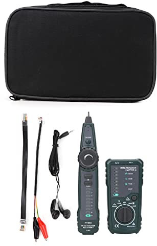 Nikou Cable Tracker - Tester per cavo di rete telefonica cable tester cavi bnc FY868 multifunzionale RJ45 RJ11 BNC Kit localizzatore di cavi LAN LAN