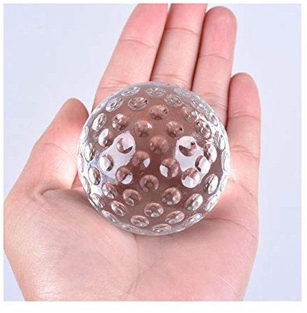 FENCHUN Crystal Ball Glas Handwerk Fotografie Requisiten Home Hochzeit Dekor Sport-Souvenirs (Color : Only Golf Ball, Size : 40mm)
