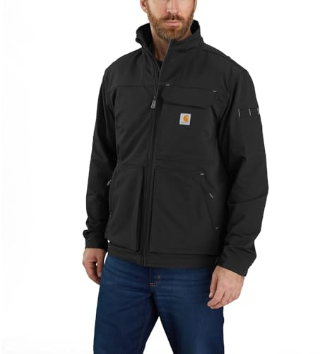 Carhartt Herren Mock Neck Jacke mit wasserabweisender Beschichtung und Wind Fighter Technologie Arbeits-Jacket