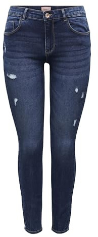 ONLY Skinny fit jeans ONLDAISY REG Push-UP SK ANK, Mörkblå denim, 28W x 32L