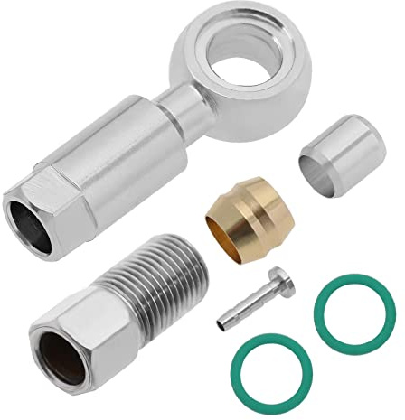 VGOL 1 Set BH90 Olivenschlauch Adapter Fahrrad Armaturen Zubehör Set Olive und Conecter Einsatz Hydraulische Scheibenbremsschlauch Kompatibel mit BH90 Fahrrädern