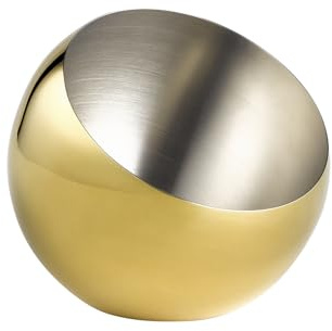 APS 40773 Schale SPHERE, Ø 16 cm, Höhe 15 cm, 0,8 Liter, Edelstahl, Gold-Look